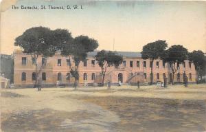 E56/ Postcard Carribean St Thomas D.W.I. West Indies c1910 The Barracks 6 