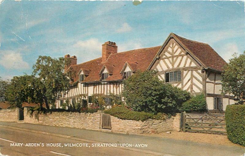 Mary Ardens House Wilmcote Stratford-Upon-Avon England pm Postcard