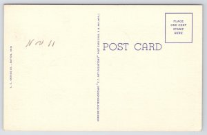 Dayton Ohio~Masonic Temple & Grounds~Linen Postcard