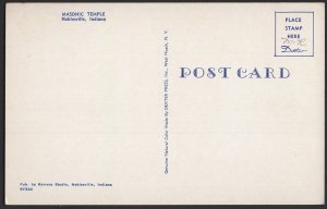 Indiana NOBLESVILLE - Masonic Temple ~ Chrome