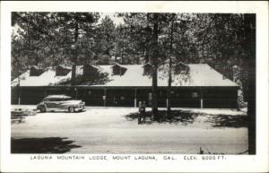 Mount Laguna CA Lodge Real Photo Postcard