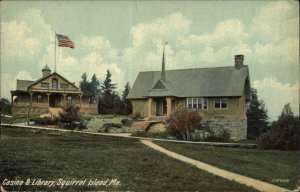 Squirrel Island Maine ME Casino Library c1900s-20s Postcard