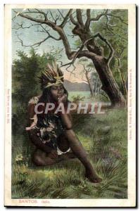 Old Postcard Indians Santos Indio