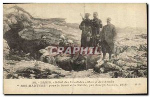 Old Postcard Militaria Paris Hotel des Invaildes Museum of Army Our Martyrs f...