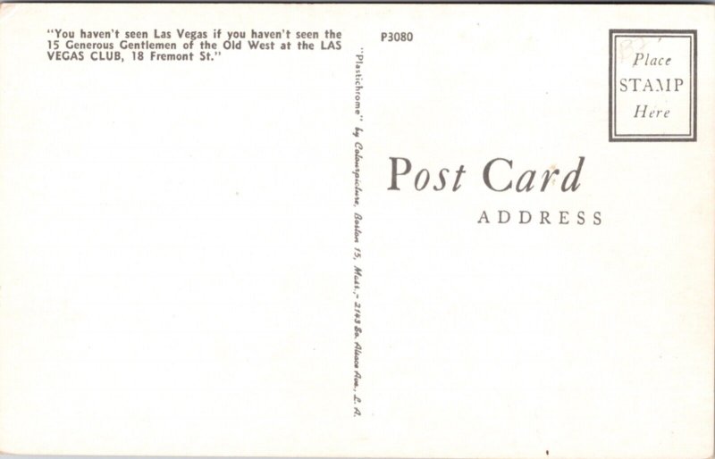 Postcard The House of Jack Pots Las Vegas Club Fremont Street Las Vegas Nevada