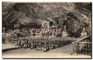 Old Postcard Sainte Baume Cave Interior