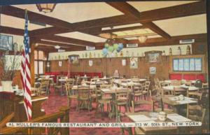 New York City NY Restaurant Postcard