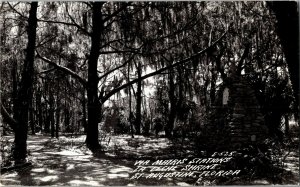 RPPC Via Matris Stations La Leche Shrine St Augustine FL Vintage Postcard O34