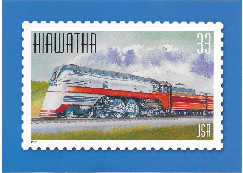 US Unused. #3336 Train - Hiawatha. includes used #3336 stamp.