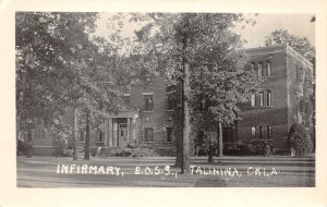 J34/ Talinina Oklahoma RPPC Postcard c1940s Infirmary E.O.S.S.   37