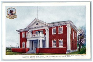 1907 Illinois State Building Jamestown Exposition Virginia VA Unposted Postcard