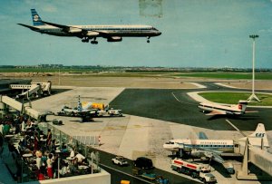 Amsterdam Holland International Airport Schiphol Vintage Postcard BS15