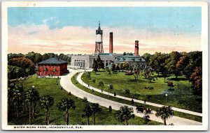 Water Work Park Jacksonville Florida FL Landscaped Grounds Street View Postcard