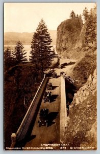 RPPC Real Photo Postcard - Shepherds Dell Columbia River Highway, Oregon  c1926