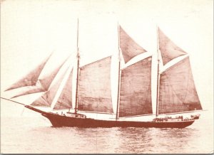 Maine Full Sail Ship Unknown