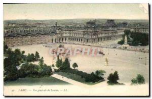 Old Postcard Vue Generale Paris Louvre