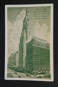 Mint Vintage Kansas City MO Hotel President Power Light Municipal Auditorium PC