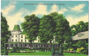 Riverside Inn and Putting Green From Gardens at Cambridge Springs Pennsylvania