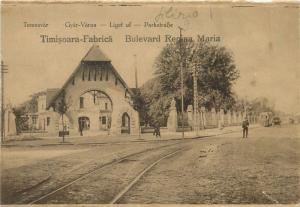 Romania Timisoara Fabrica Bulevardul Regina Maria tramway factory policeman