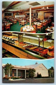 St. Petersburg Florida Postcard Sweden House Smorgasbord Restaurant 1960 Vintage