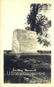 Real Photo - Ann Story Monument - Salisbury, Vermont