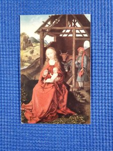 Vintage Birth of Christ by Martin Schongauer Munich Germany Postcard