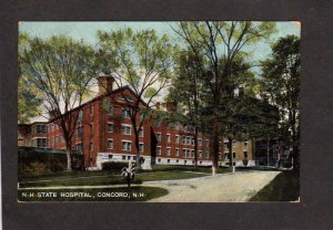 NH New Hampshire State Hospital Concord Postcard Vintage 1908