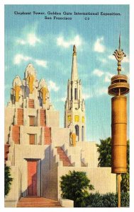 Postcard TOWER SCENE San Francisco California CA AT9367