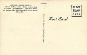 SD, Spearfish, South Dakota, Sundown Motor Courts, Vernon Co. No. 14,590F