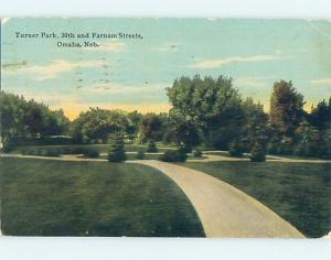 Divided-Back PARK SCENE Omaha Nebraska NE hk8167