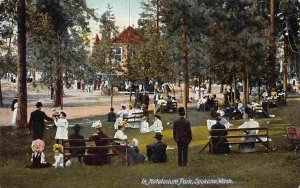 Crowd Natatorium Park Spokane Washington 1911 postcard