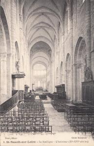 BF12327 la basilique l interior saint benoit sur loire  france front/back image