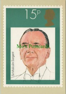 Post Office Postcard - Music - British Conductors - Sir Malcolm Sargent RR10939