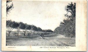 Postcard - Calhoun Boulevard - Minneapolis, Minnesota