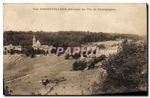 Old Postcard Hautvillers View Champagne Wine Cradle