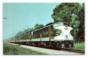 The Southern Crescent West Of Bessemer Alabama Postcard Railroad Train