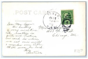 Tower Minnesota MN Postcard Birch Point Inn Dining Room Restaurant 1938 Antique