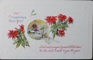 Embossed New Year's card