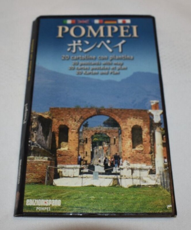 Pompei 20 Cartoline Con Piantina Postcard Book Edizioni Spano 2003
