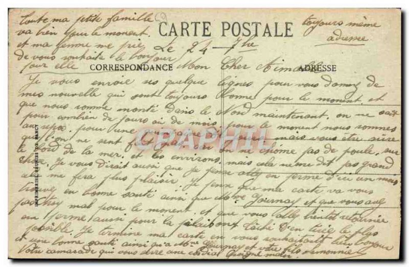 Old Postcard surroundings Sanatorium Dunkirk Zuydcoote