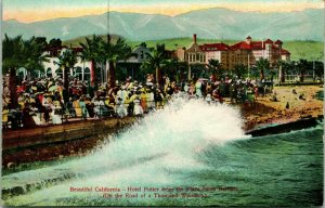Vtg Postcard 1910s Santa Barbara California CA Hotel Potter From the Plata UNP