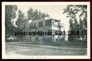 h3703 - WARWICK Quebec Postcard 1930s Mr. Baril Residence by PECO