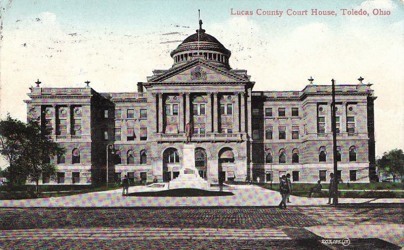 Postcard Lucas County Court House Toledo OH