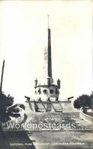 Cartagena National Flag Monument Cartagena Columbia Postcard