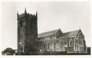 HOLKHAM CHURCH NORFOLK UK PHOTO POSTCARD