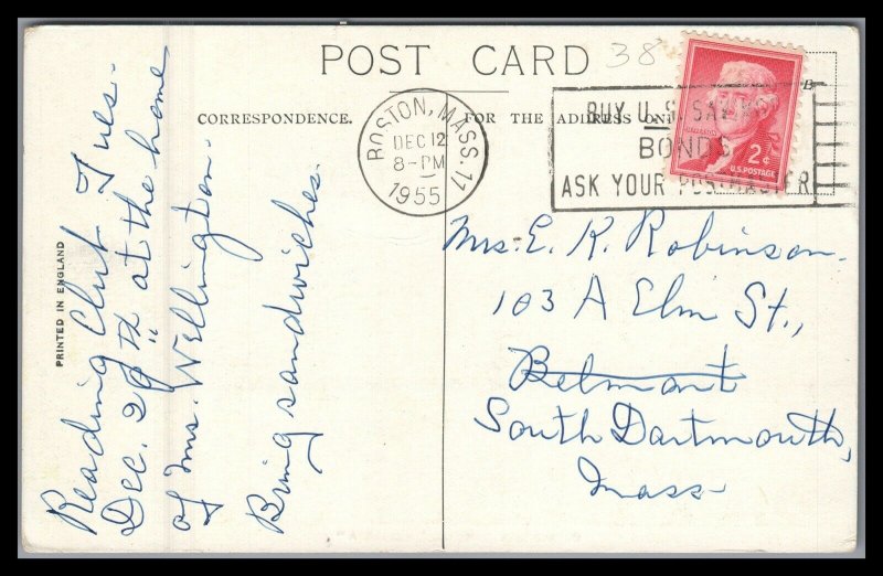 US used Postcard Cunard R.M.S. Samaria Cruise Ship