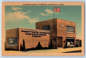 Oklahoma Postcard Cimarron Electric Cooperative Exterior c1955 Vintage Antique