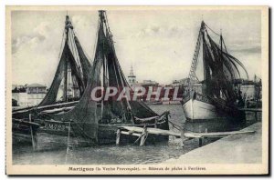 Old Postcard Fishing Boat Fishing Boats Martigues Ferrieres