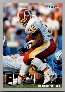 1993 Fleer Football Card Ricky Evans Washington Redskins sk21437
