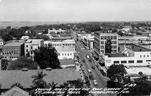 Clearwater FL Looking North Aerial View Real Photo Postcard